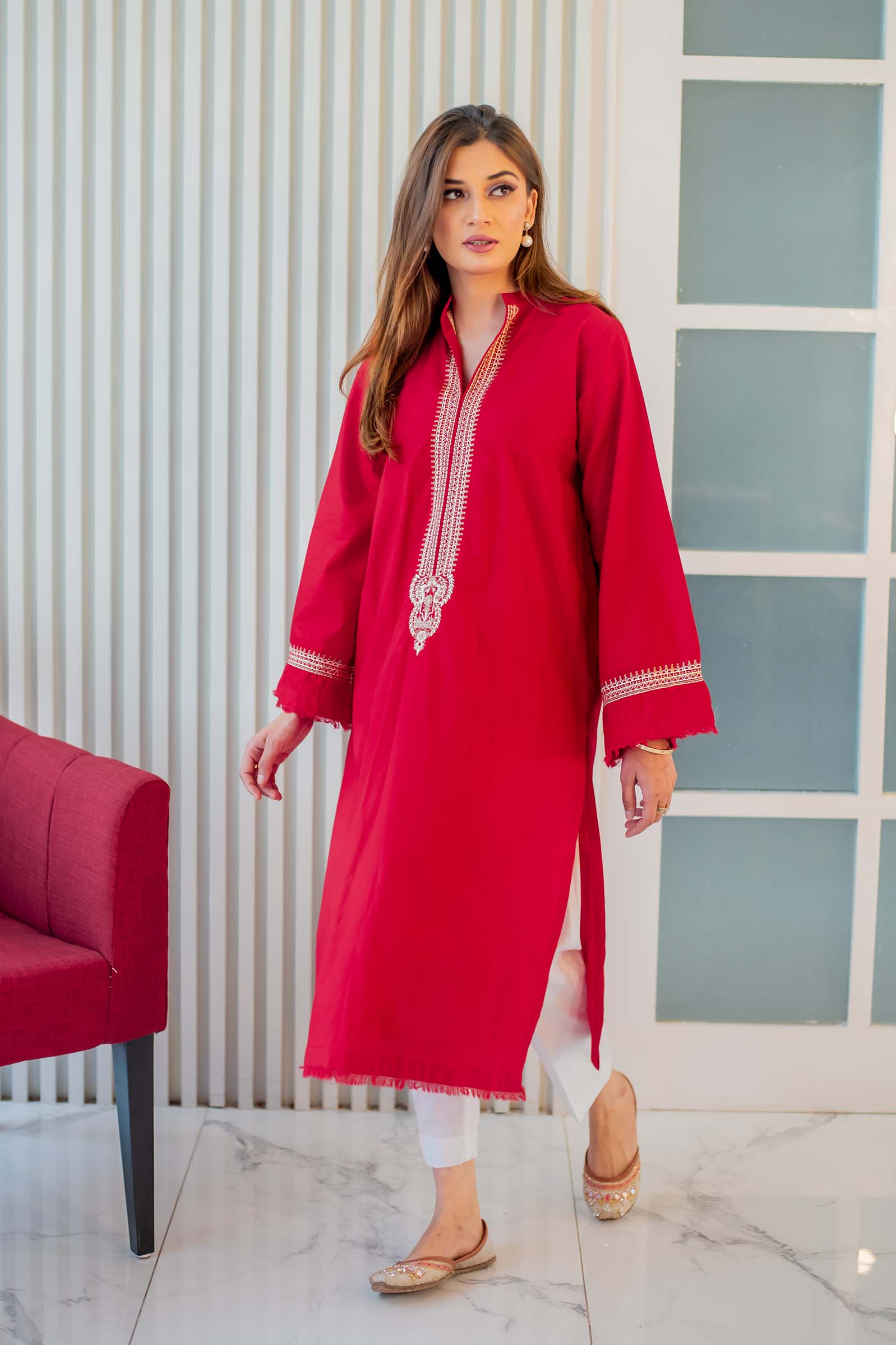 Embroidered Kurta